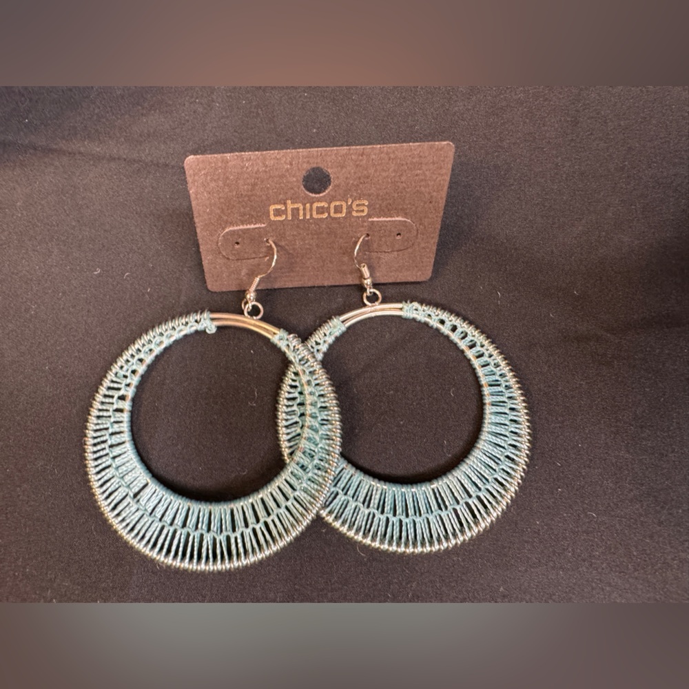 Chico’s Blue & Silver Earrings